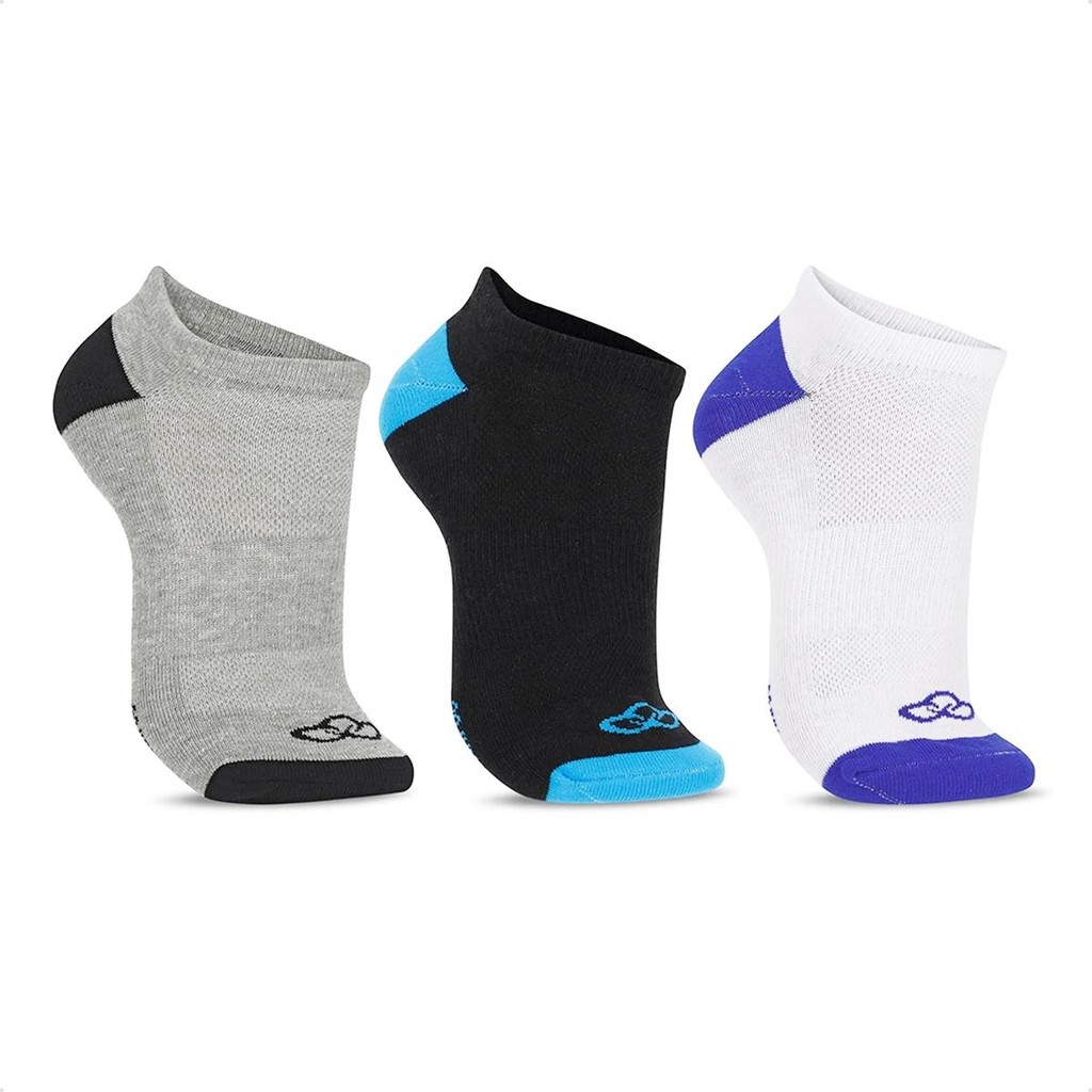 Kit de 3 Pares de Meia Olympikus Cano Invisível Masculino 100% Original Com Nota Fiscal e Garantia em Oferta na Shopee