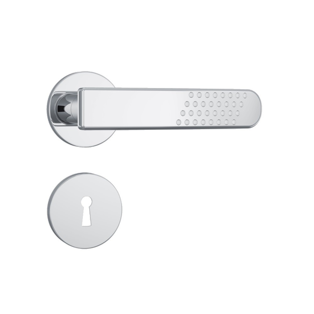 Fechadura Stam Roseta Redonda Cromada 813/21 Inox Interna