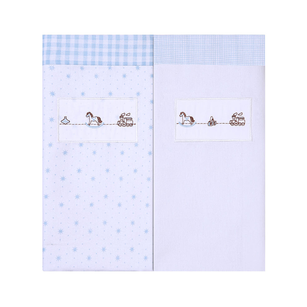 Kit Cueiro Bordados Papi Manta Cavalinho - 2 Peças em Oferta na Shopee