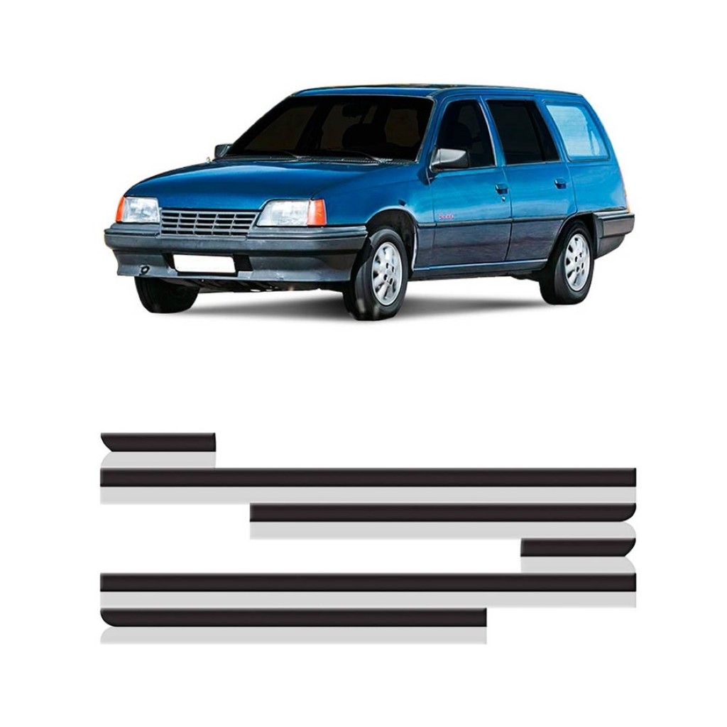 Jogo Friso Lateral Kadett/ipanema Gl 1996 1997 1998 4 Portas - 6peças