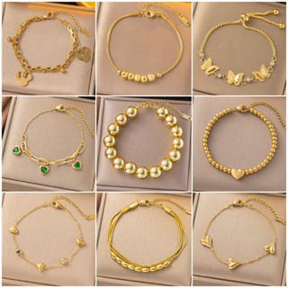 Aço De Titânio Não-Desbotamento Pulseira Nova Moda High-end Personalizado Acessórios Presente Atacado em Oferta na Shopee