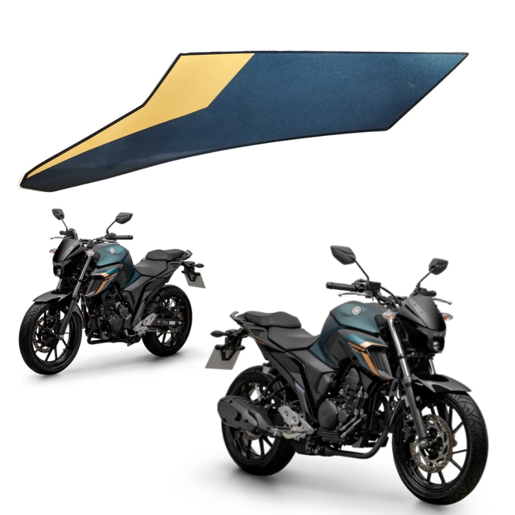 Adesivo Gráfico Aba Ar Aleta Direito Verde Fosco Yamaha Fazer Fz25 2024
