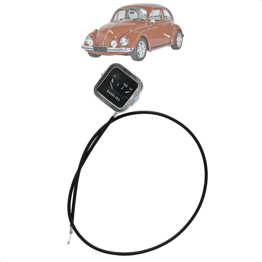 Indicador Marcador Relogio Combustível Fusca 1975 1976 Cromado