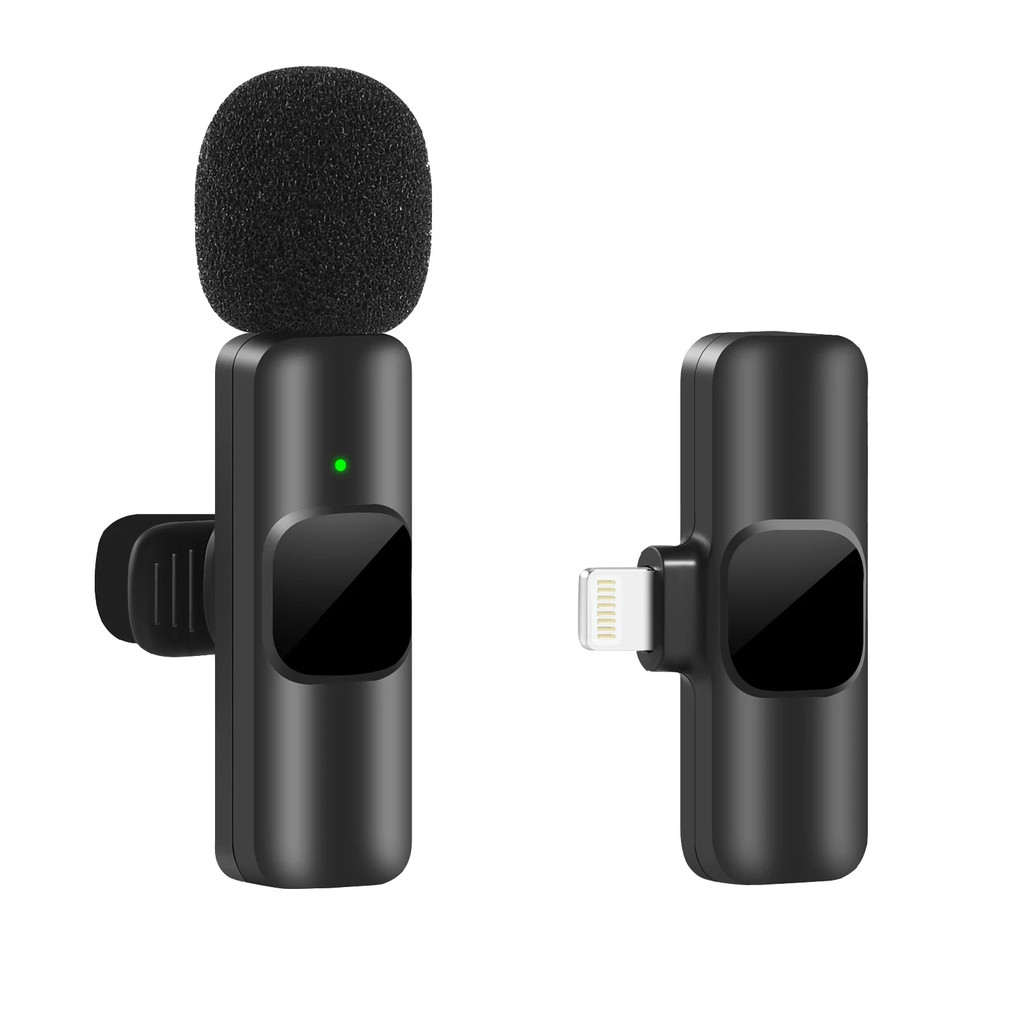 MICROFONE DE LAPELA SEM FIO PARA CELULAR TELEFONE - K9 MIC