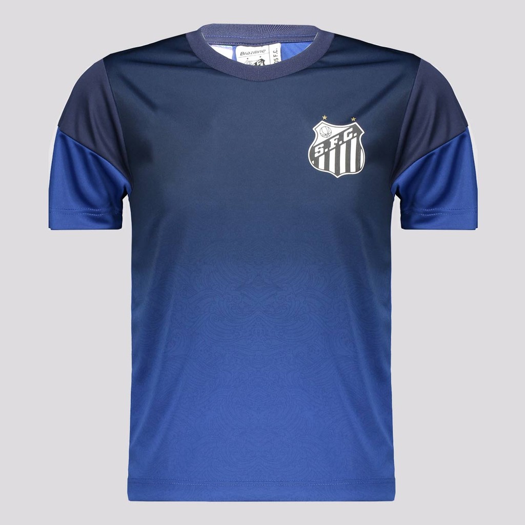 Camisa Santos Raiar Infantil Azul em Oferta na Shopee