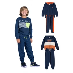 Kit Sortido 4 Peças de Roupas Infantis Inverno Masculino - 2 Casacos + 2 Calças
