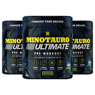Kit 3x Pré Treino Minotauro Ultimate 300g - Iridium Labs em Oferta na Shopee
