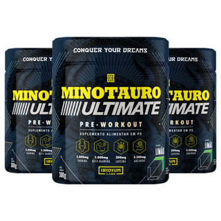 Kit 3x Pré Treino Minotauro Ultimate 300g - Iridium Labs em Oferta na Shopee