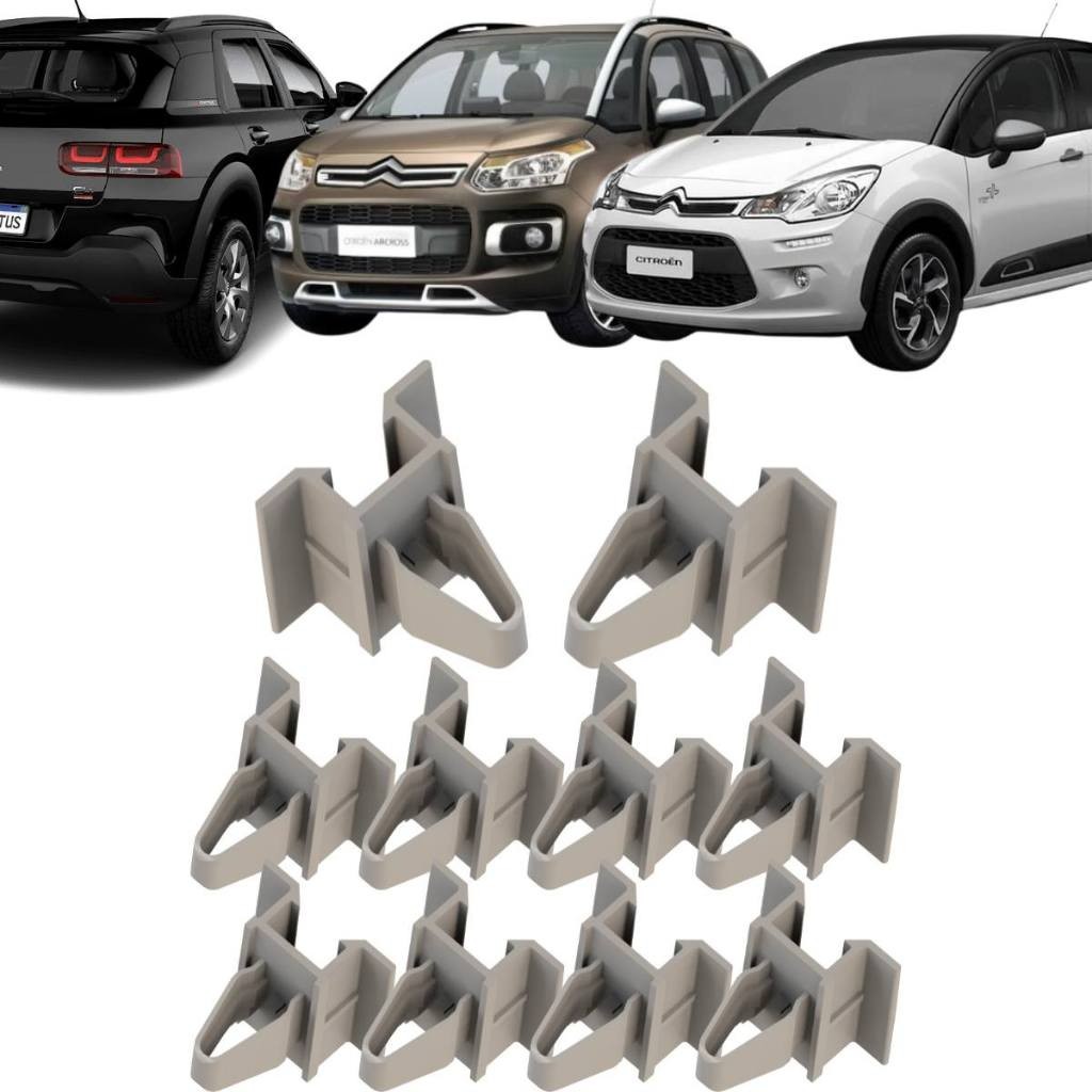 (10 Peças) Presilhas Soleira Interna Porta Citroen C3 C5 Ds3 em Oferta na Shopee