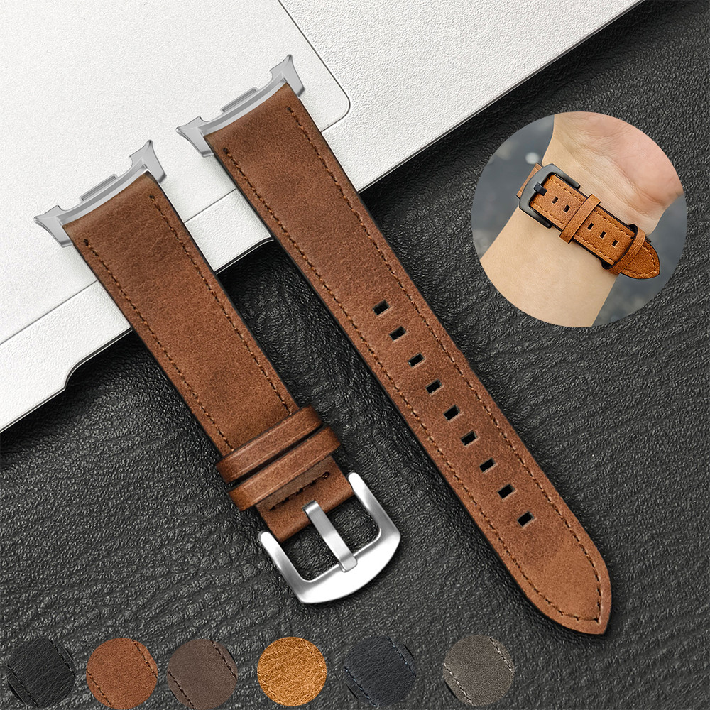 Pulseira De Couro Para Samsung Galaxy Watch 8 40 44mm Sumsung Ultra2/8Classic Cinto De Substituição em Oferta na Shopee