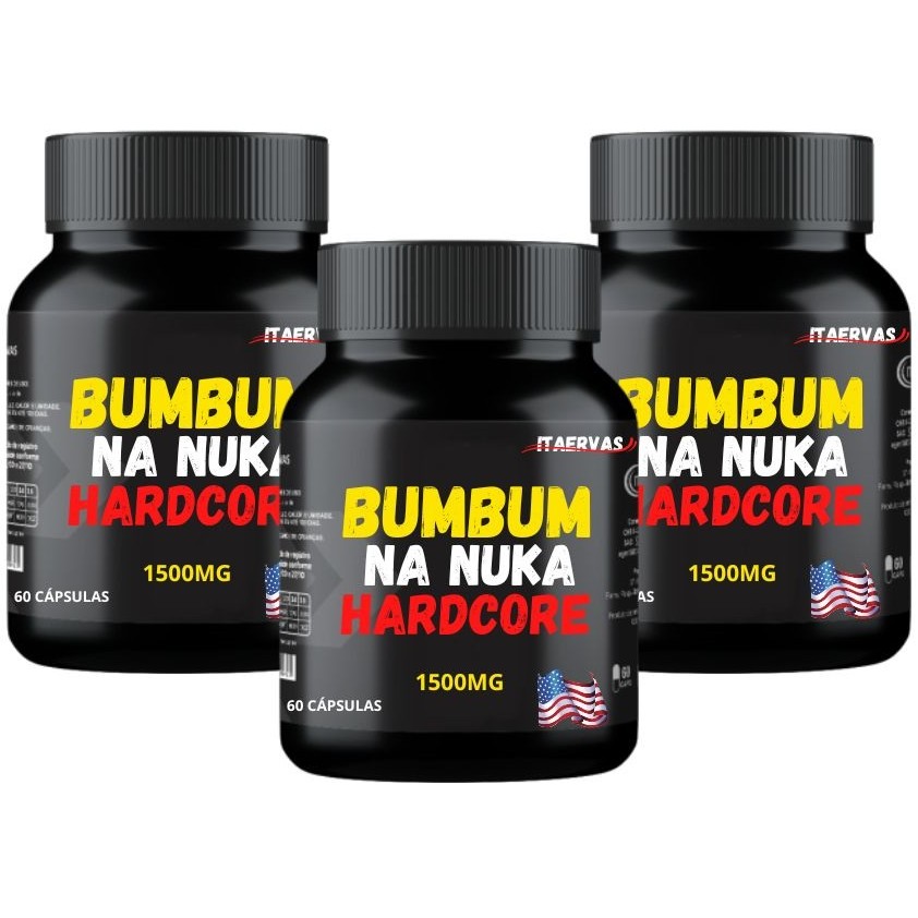 3x Bumbum Na Nuca Hardcore 1500mg Massa Muscular Hipertrofia em Oferta na Shopee