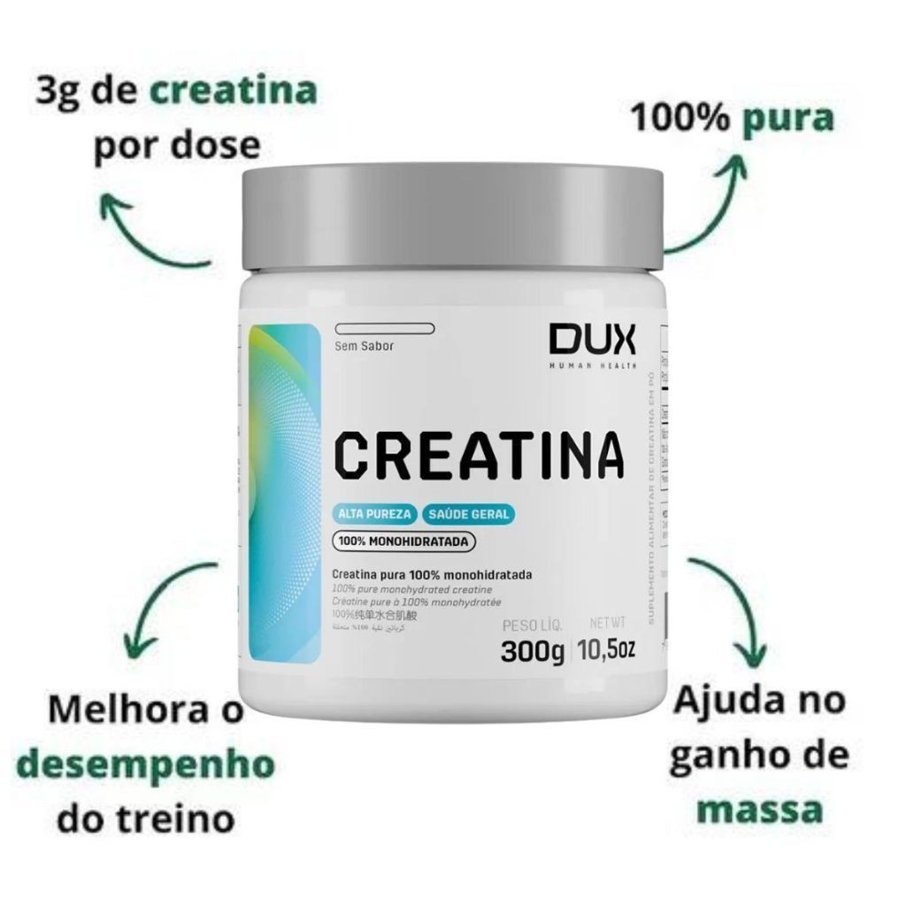 Creatina DUX Monohidratada 100% Pura - ENVIO IMEDITATO