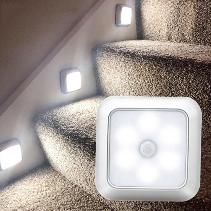 6 Luzes Noturnas LED com Sensor de Movimento (Versão Atualizada) / Lâmpada de Bateria Sem Fio STFA 3ARU