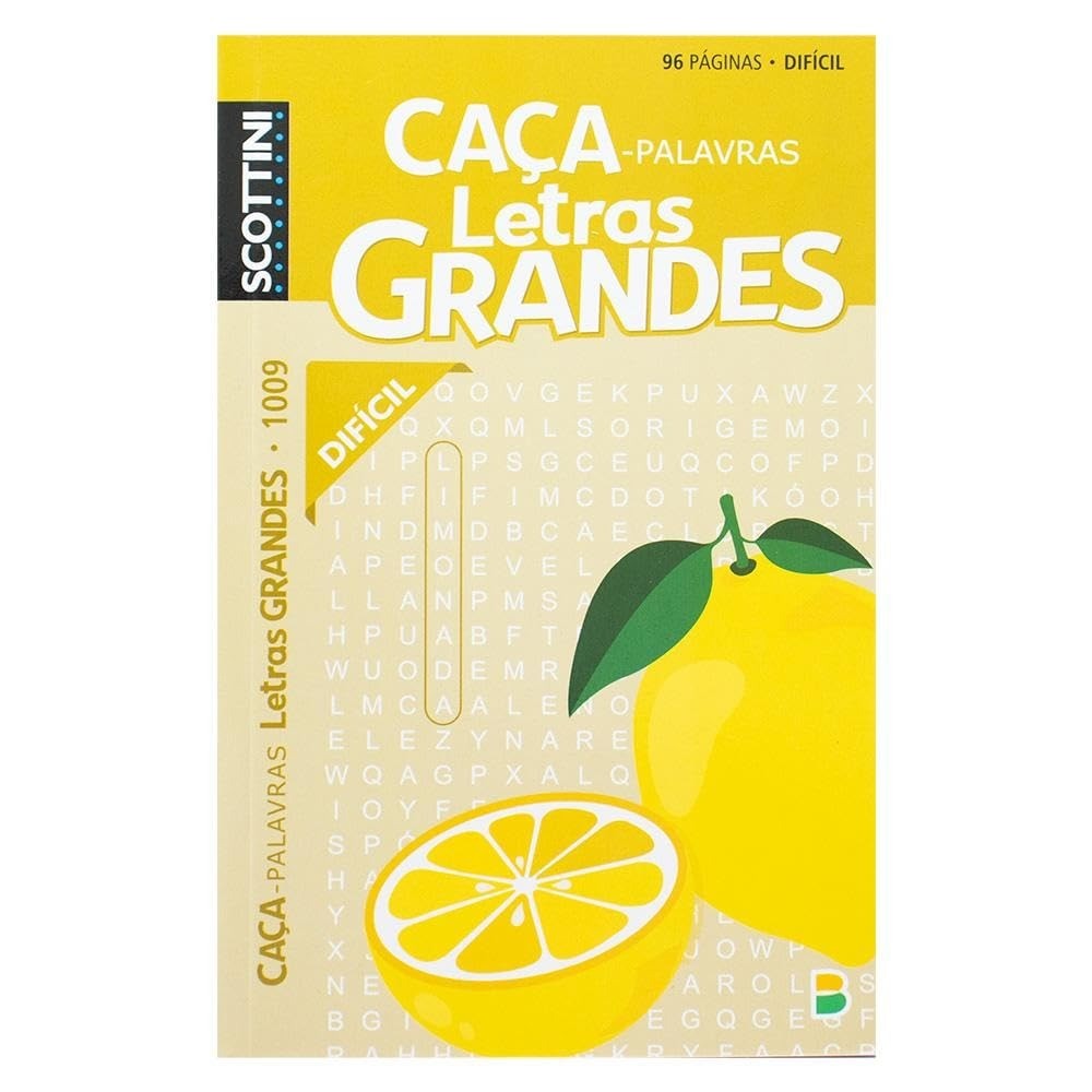 Scottini Caça-palavras | Letras Grandes | N.1009 | Difícil