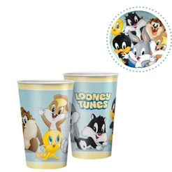 8~40 COPO PAPEL FESTA LOONEY TUNES 180ML REGINA (CHOCO)