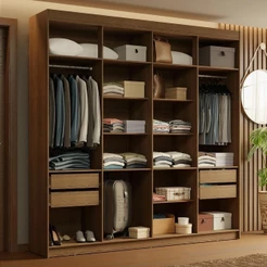 Guarda-roupa Closet 4 Gavetas 216 Cm Venus Madesa Rustic