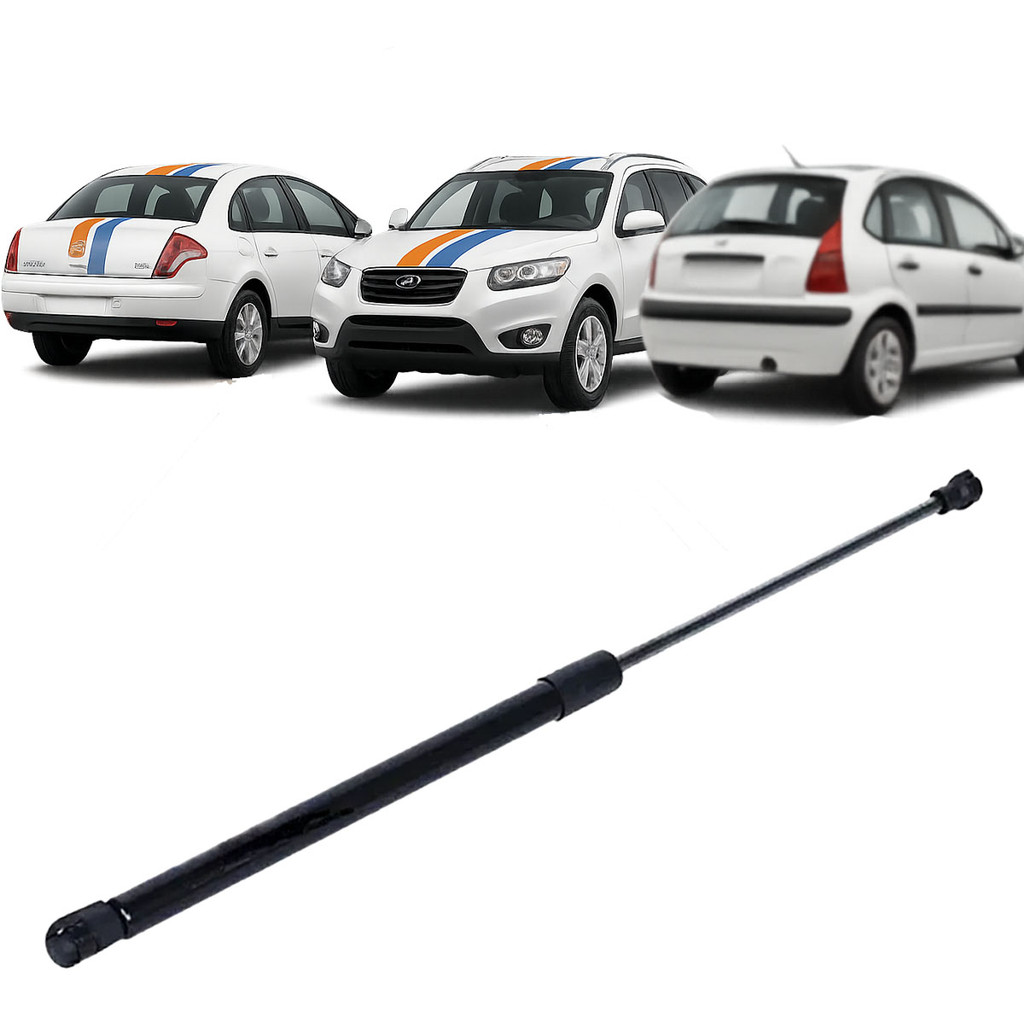 Par Braço Amortecedor Tampa Traseira Santa Fe 06 a 13 Citroën C3 C4 Pallas C5
