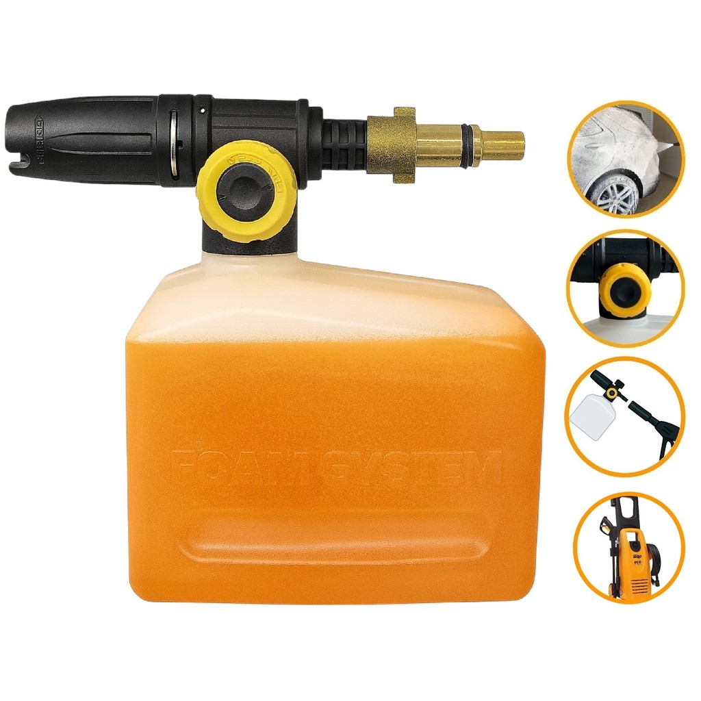 Canhão Espuma Snow Foam Difusor Aplicador Detergente Espuma Wap Eco Wash 2350 Lavadora Alta Pressão
