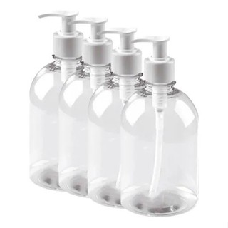 Frasco Pet 500 ml Com Válvula Pump Dosadora Refil Saboneteira, Álcool Gel, Creme em Oferta na Shopee