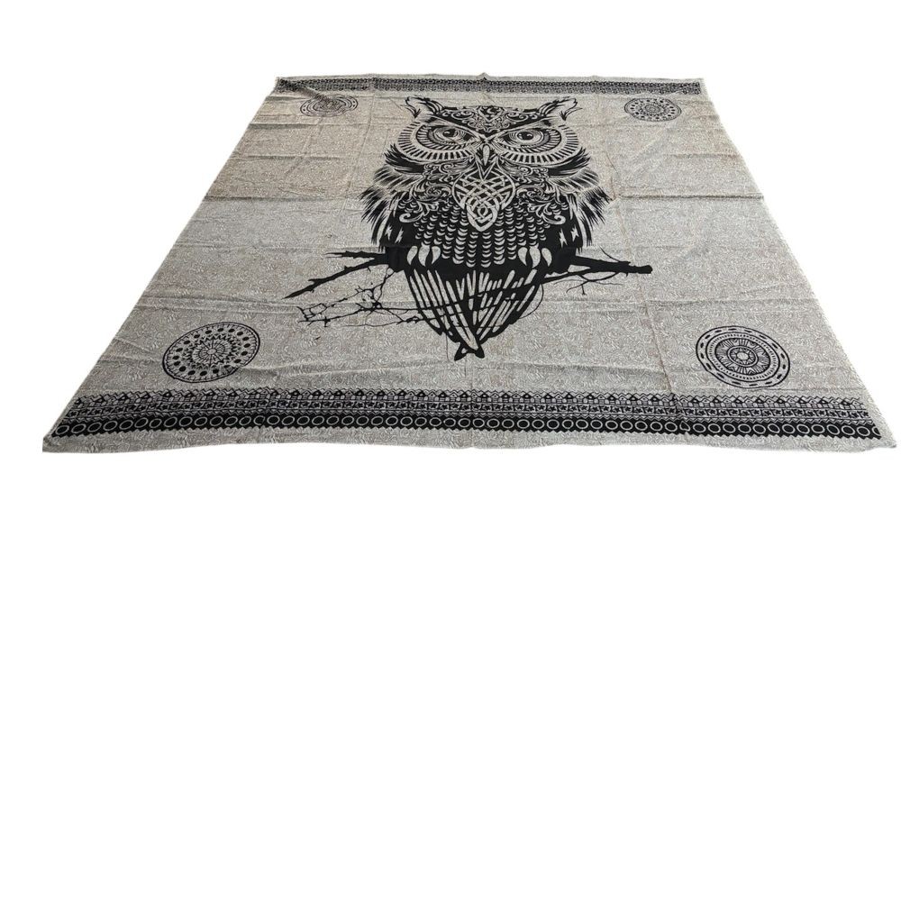 Colcha Coruja de Algodão – 230 cm x 210 cm