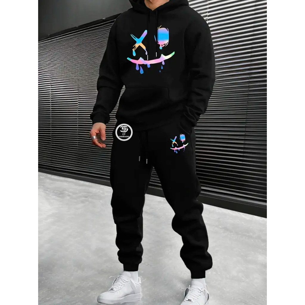 Conjunto Moletom Estampado Linha Premium Masculino Feminino  Abrigo Inverno 2025 Lançamento