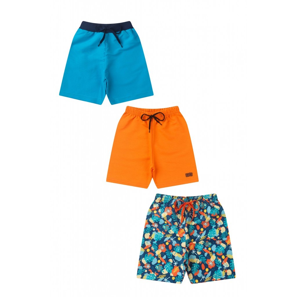 Kit Sortido 3 Shorts Infantil Masculino Avulso