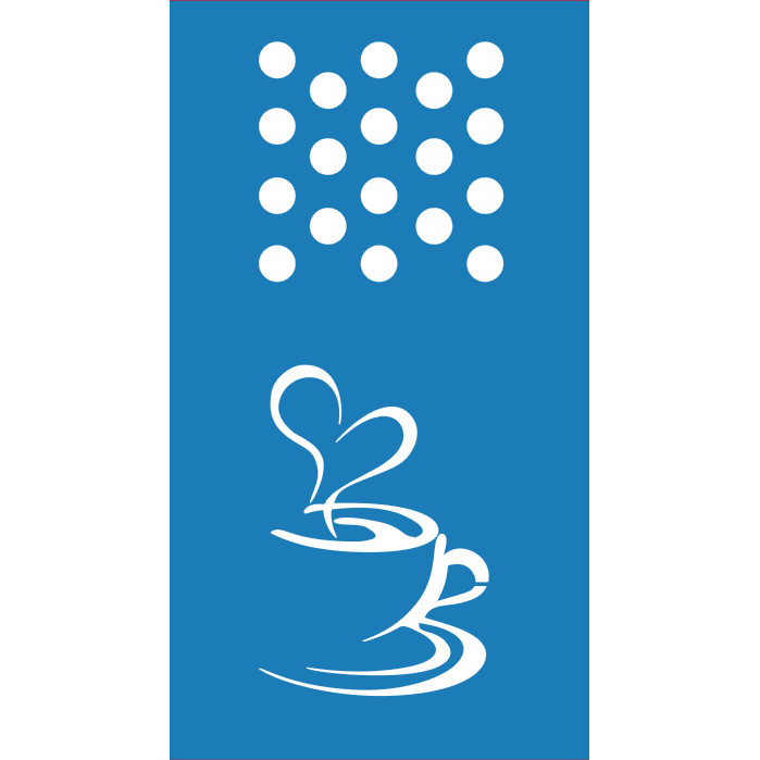 Stencil pintura em tecido Xicara de café, estêncil lavável, pintura em tecido, pano de prato artes em Oferta na Shopee