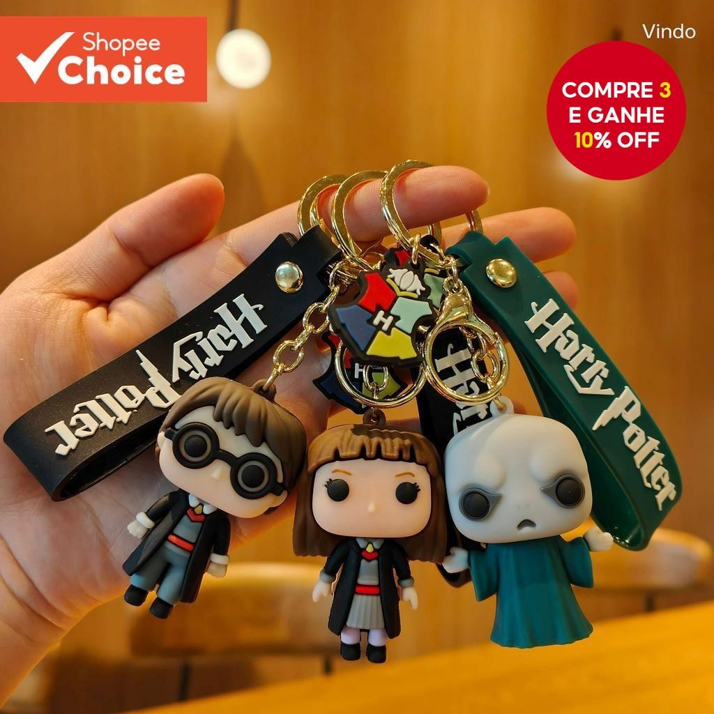 Novo Porta-Chaves Feiticeiro Voldemort Doll Keychain Mochila Estudantil Pingente De Brinqu...