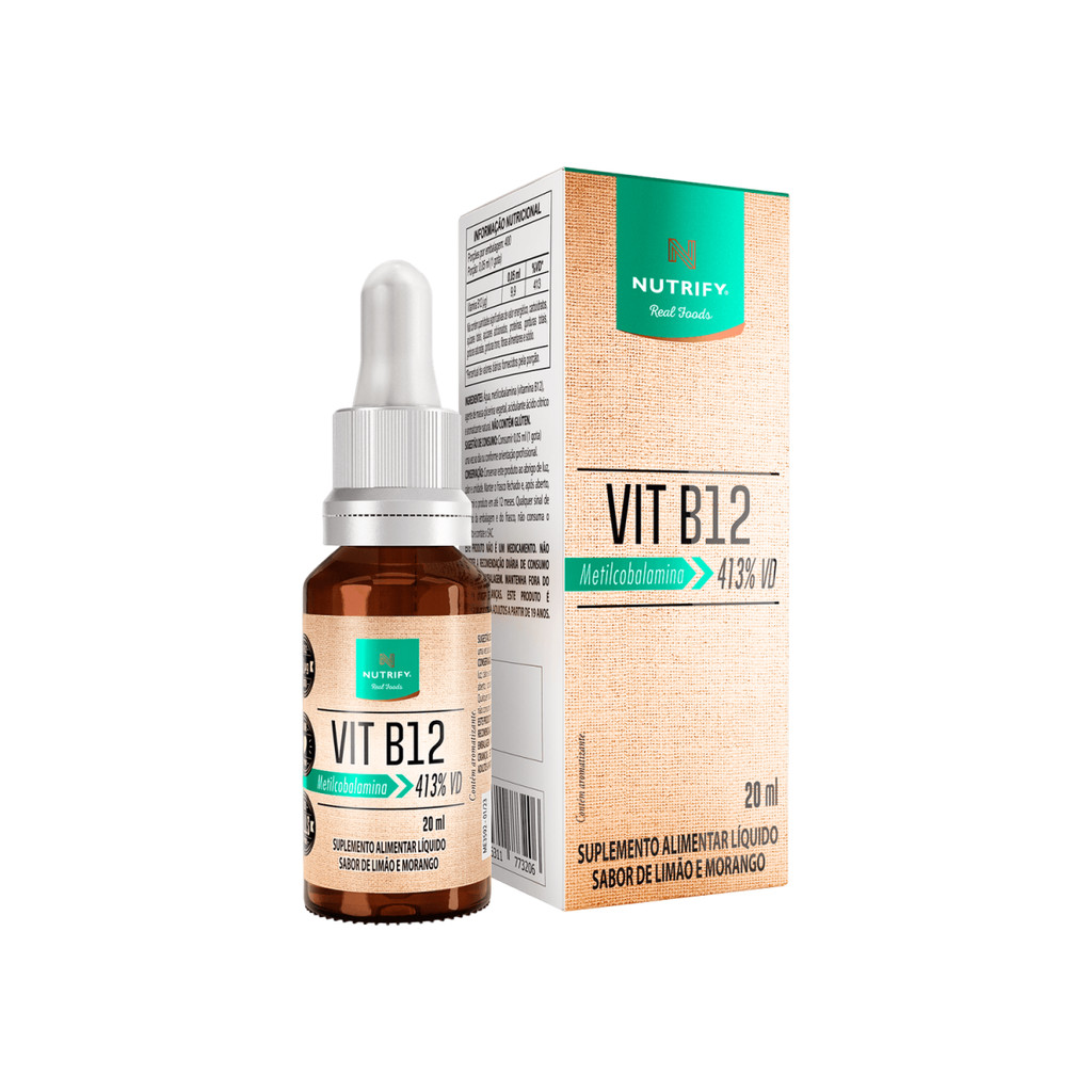 Vitamina B12 Metilcobalamina - Vitamina em Gotas 20ml - Nutrify em Oferta na Shopee
