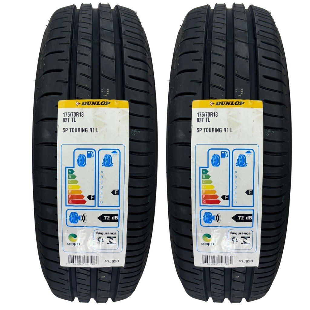 KIT 02 PNEUS 175/70R13 82T DUNLOP SP TOURING CELTA CLASSIC CORSA PRISMA UNO PALIO FIESTA MOBI GOL KA em Oferta na Shopee