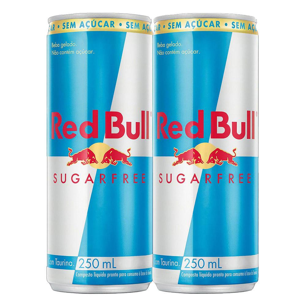 Kit 2 Energético Red Bull Sugarfree 250ml - Food & Beverages