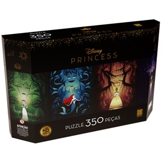 QUEBRA CABEÇA PANORAMA PRINCESAS DISNEY 350 PEÇAS GROW PUZZLE PRINCESS BRANCA NEVE ARIEL BELA VILÃ em Oferta na Shopee