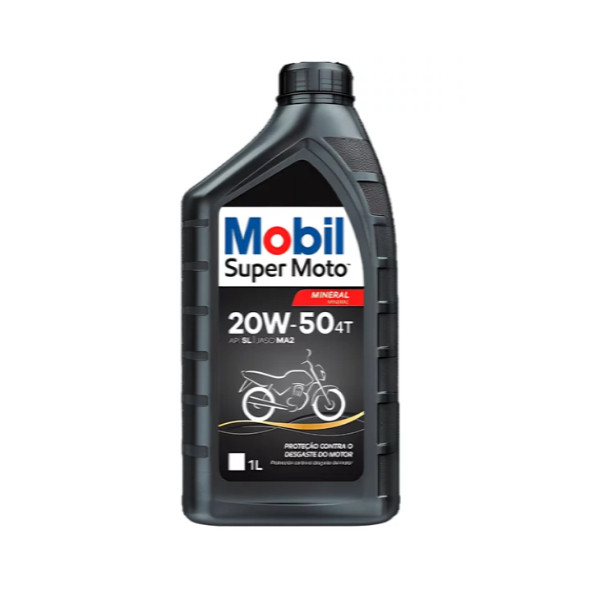 Óleo Mobil 20w50 Original Moto Honda Yamaha Suzuki Shineray Dafra Kasinski Mottu Troca de oleo Moto