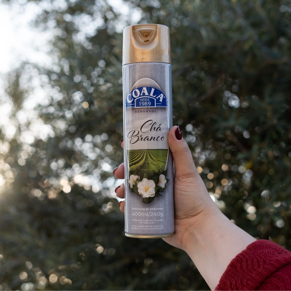 Odorizante de Ambientes Aerossol Coala - Chá Branco - 400ml / 240g · foto 2