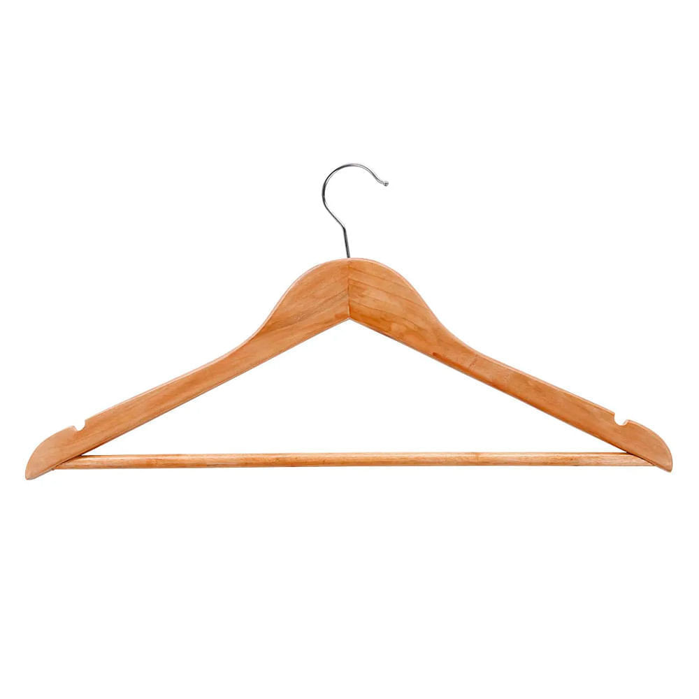 Detalhes do Kit Conjunto 40 Cabides Madeira Native Cazza