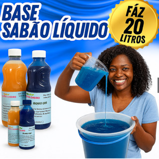 Blend Super base sabão líquido faz 20 litros lava roupas (PRODUTO TOP) em Oferta na Shopee
