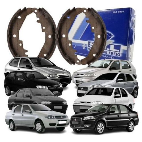 Sapata De Freio Com Lona Traseira Original Syl Palio Siena em Oferta na Shopee