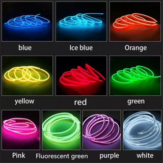 Fita LED Neon Varias Cores 5m Flexível A Prova D'Água 3w 12v P/ Carro Luz Tunning em Oferta na Shopee