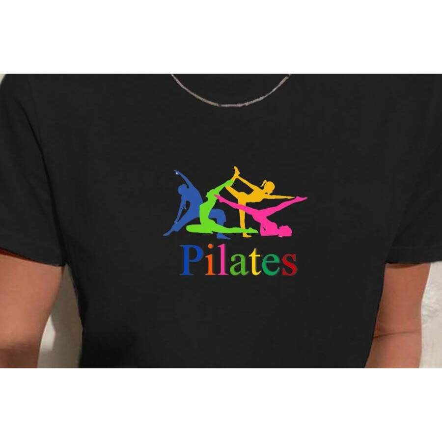 Camiseta Feminina 100% Algodão Básica Pilates Fitness Colorida Lançamento 2025 Envio Imediato em Oferta na Shopee