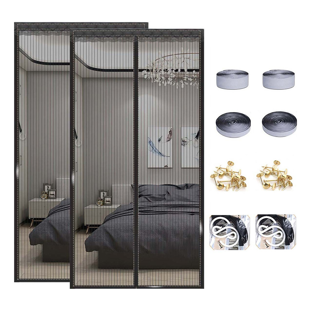 Rede Mosquiteira  Porta Fácil Instalação Preto