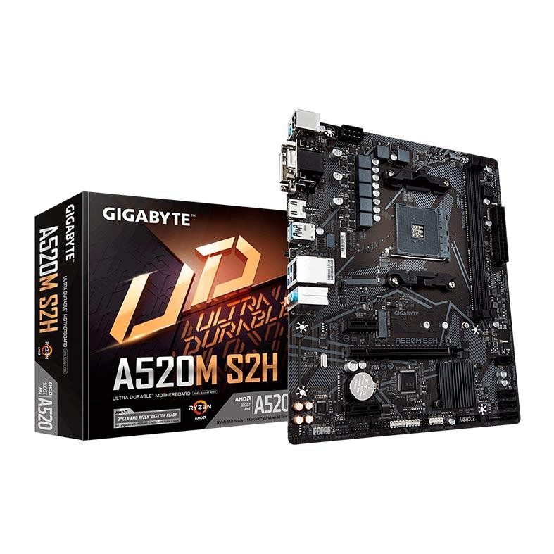 Placa Mae Gigabyte A520M S2H DDR4 Socket AM4 Chipset AMD A520 (Pichau Oficial)