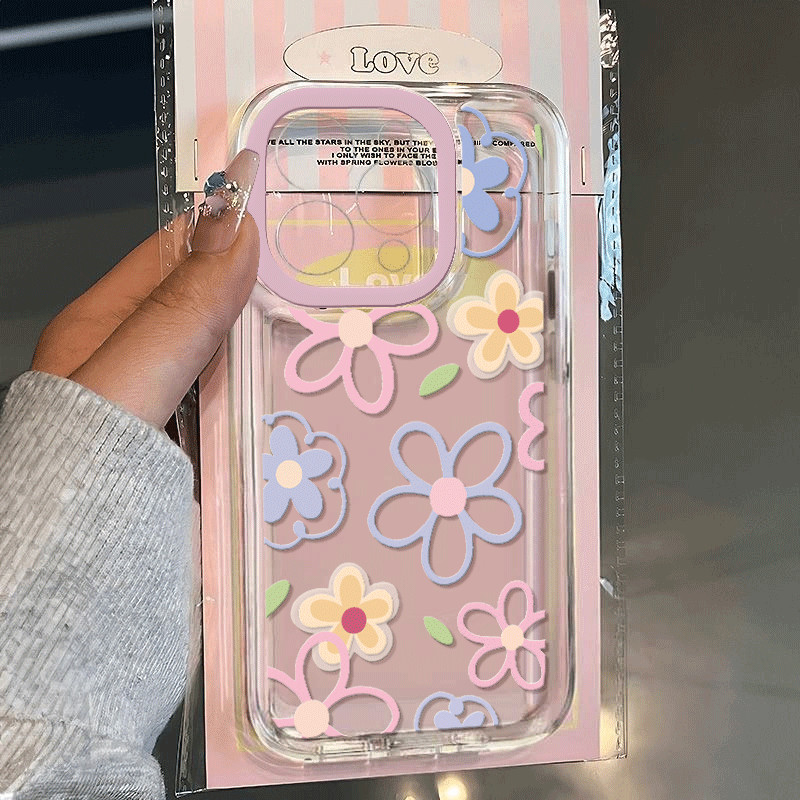 Capinha Capa Material transparente TPU Padrão de borboleta Samsung A04 A05 A15 A23 A32 A34 A35 A50 A52 A55 A72 em Oferta na Shopee