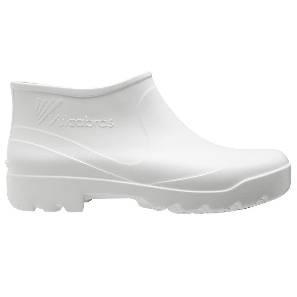 Bota de Borracha Botina Impermeável EVA Cano Curto Branco BECC19 - Vulcabras em Oferta na Shopee