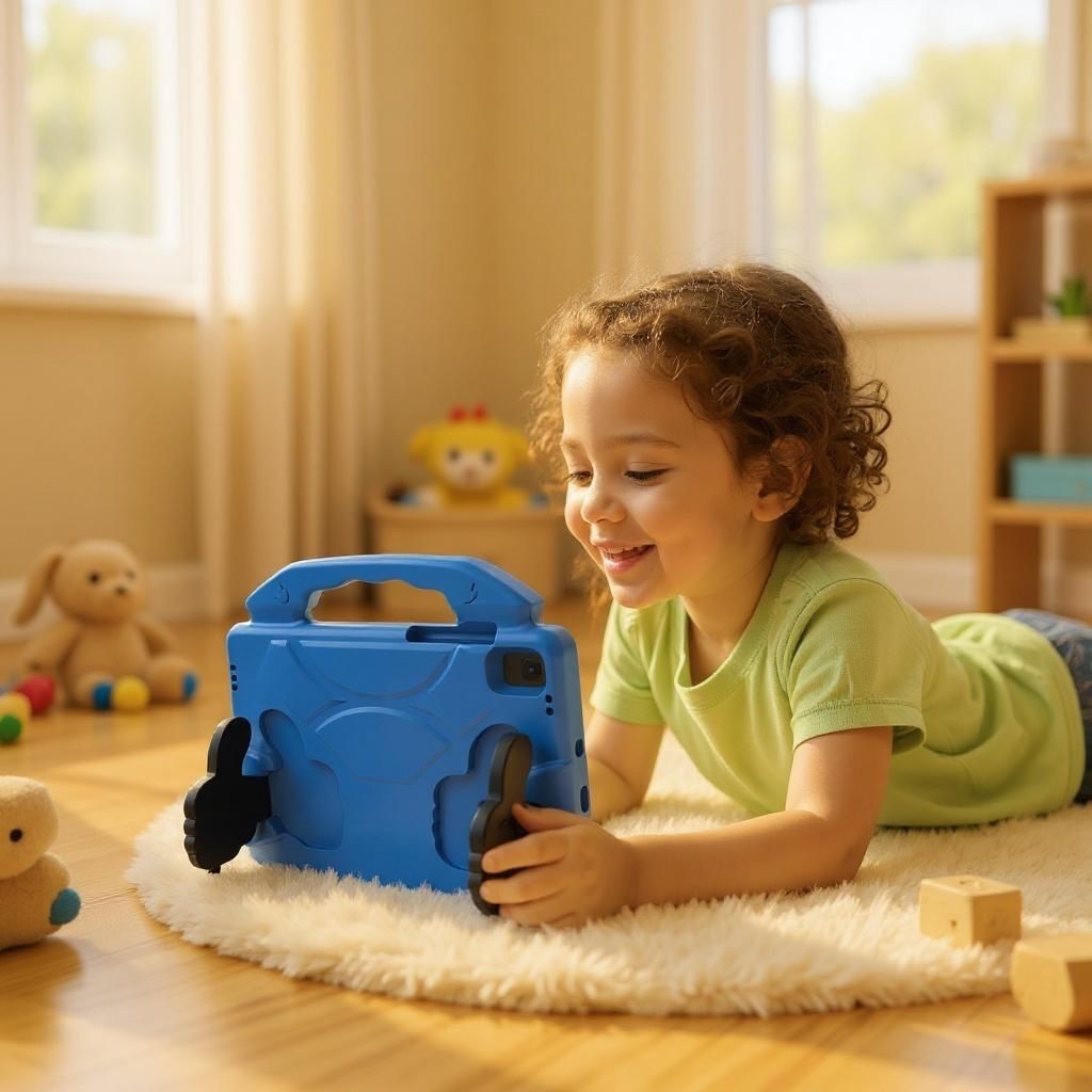 Capinha Tablet Infantil Com Alça Capa Samsung A7Lite/T220/T225" em Oferta na Shopee