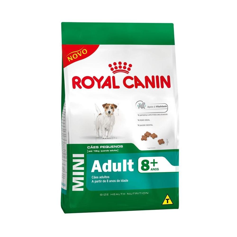 Ração Royal Canin Mini 8+ Cães Adultos 2,5kg em Oferta na Shopee