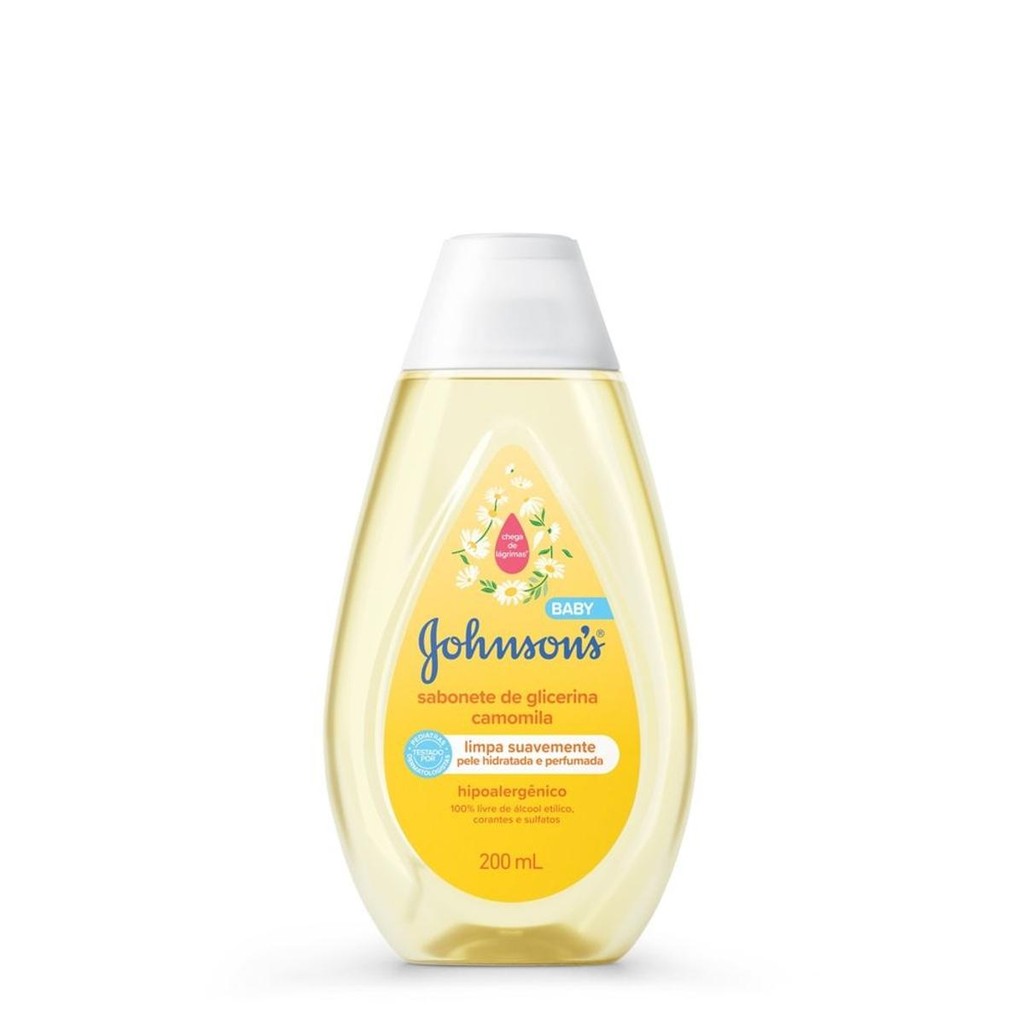 Sabonete Líquido Johnson's Baby Glicerina Camomila 200ml em Oferta na Shopee