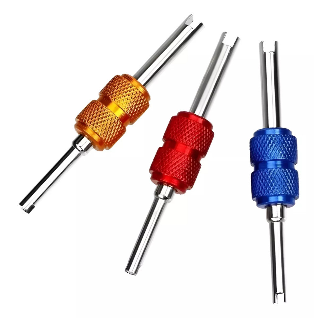 KIT Chaves Sacador E Instala Valvula Schrader R12 / R134 / 2 e 5 UN * em Oferta na Shopee