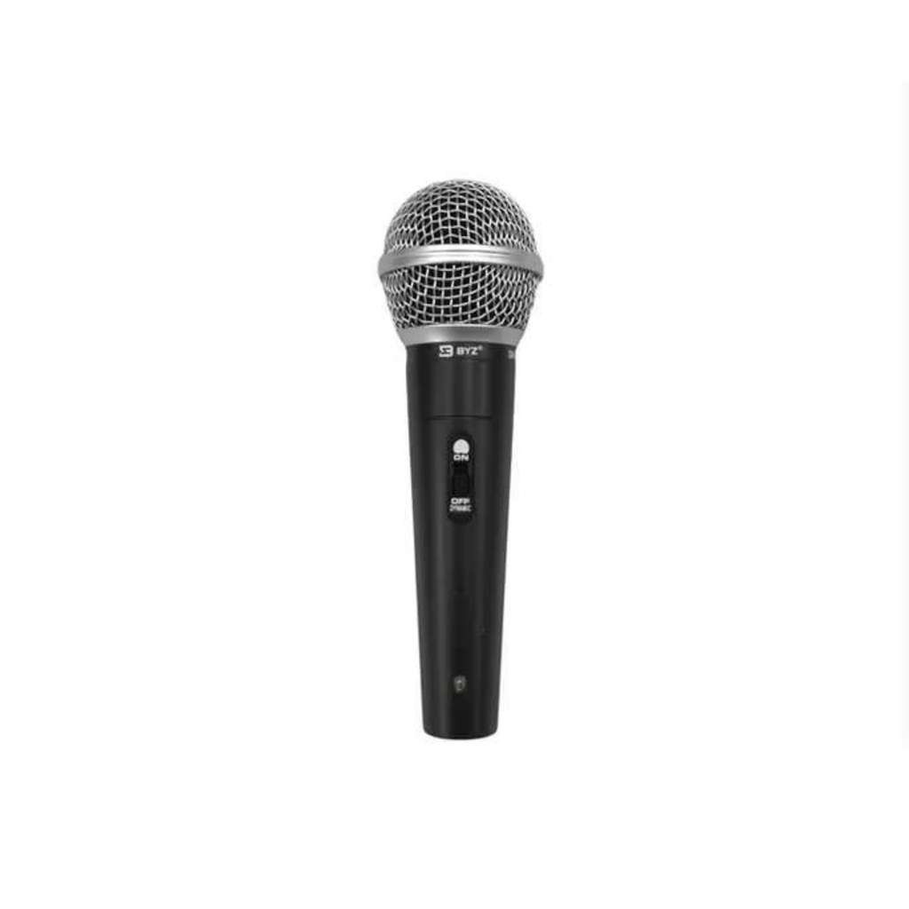 Microfone Profissional Sm58 Com Cabo 5 Metros Chave Liga E Desliga Alta Sensibilidade Karaokê Lapela