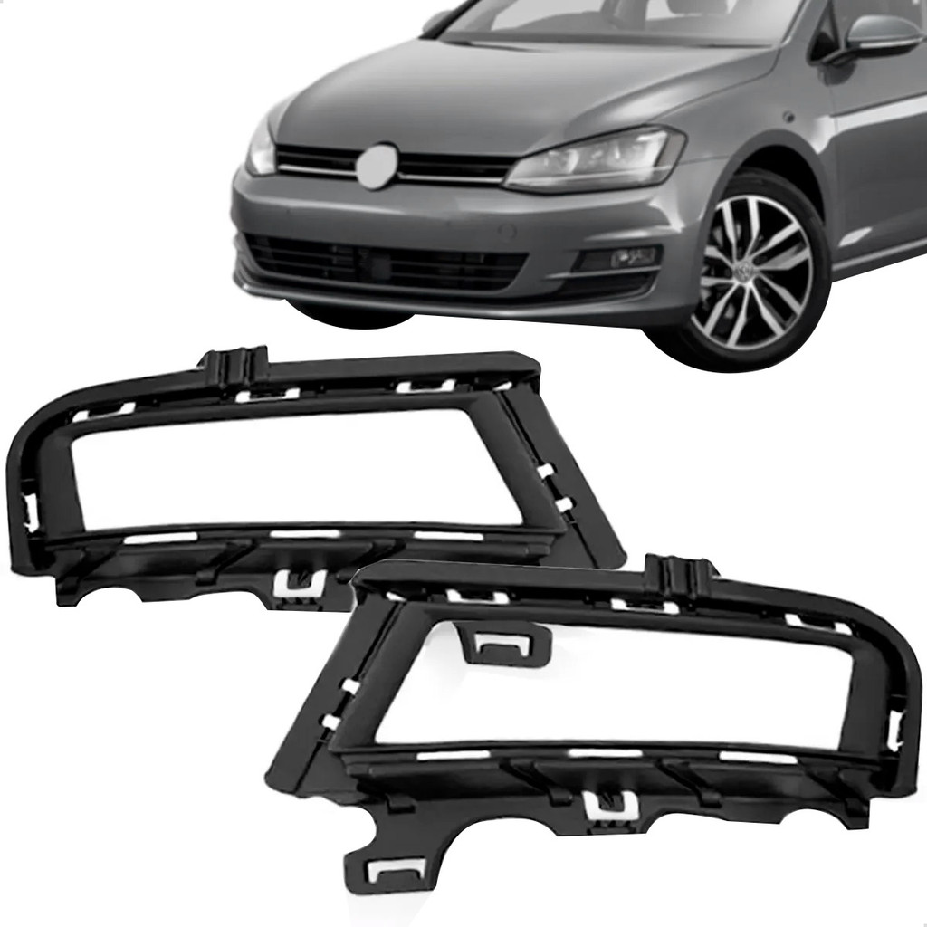 Suporte Farol Milha Golf Tsi Comfortiline Highline 14 15 16 17 Friso Preto