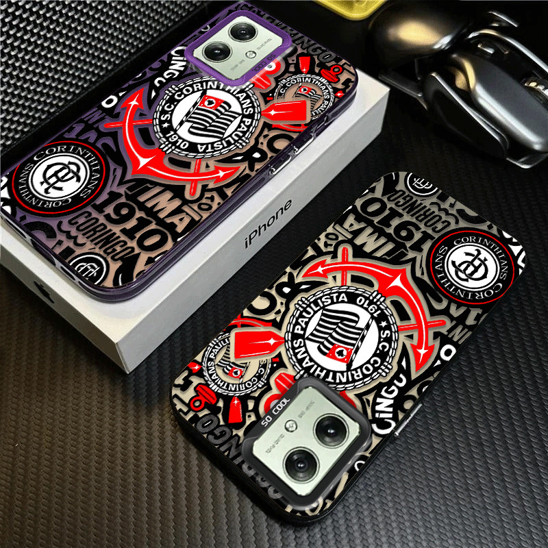 Capinha Timão Corinthians Para Motorola Moto G84 G60 G54 G52 G34 G30 G24 G22 G20